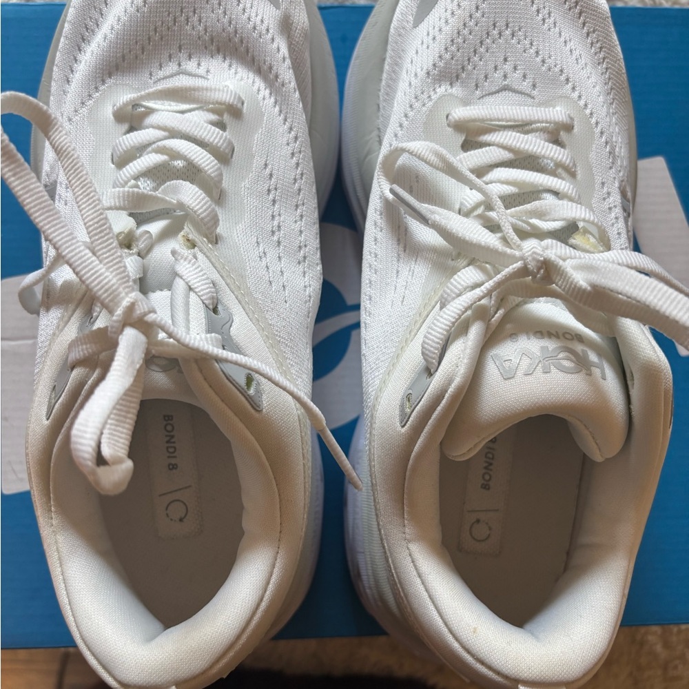 Hoka White Athletic Sneakers - Picture 4 of 8